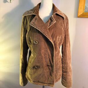 Espirit Outerwear Vtg Y2K brown corduroy insulated jacket size S
